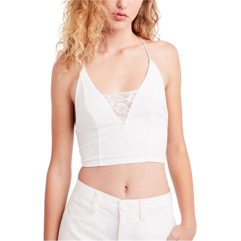 Free People Womens Lace Halter Bralette, NWT